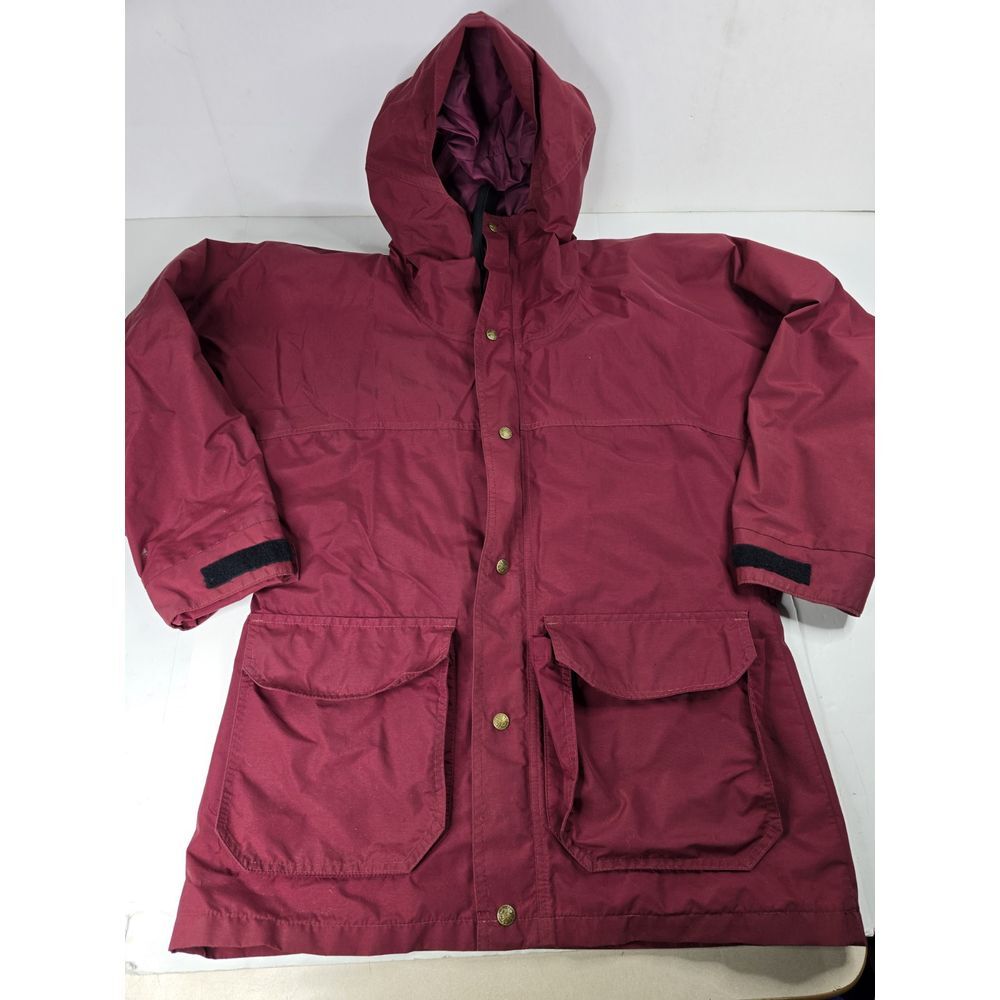Vintage REI GORE-TEX RED Nylon Rain Shell‎ Jacket Windbreaker Size M Medium